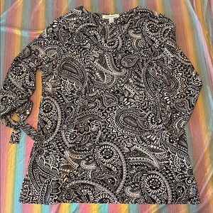 Black and White Paisley Dress